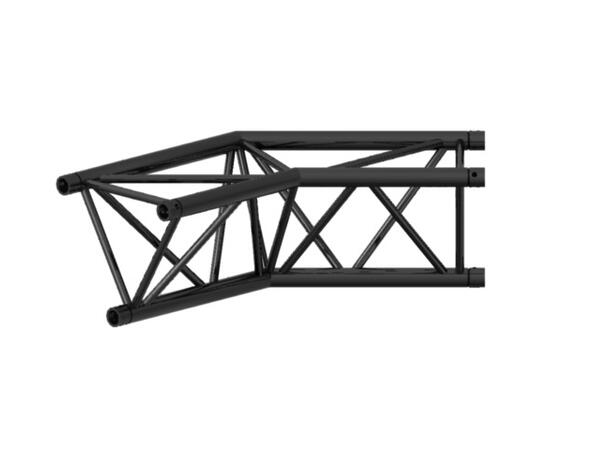 PROLYTE X30D-C004 Trekant hjørne 2-Veis 135°, Sort, Ø51x2mm