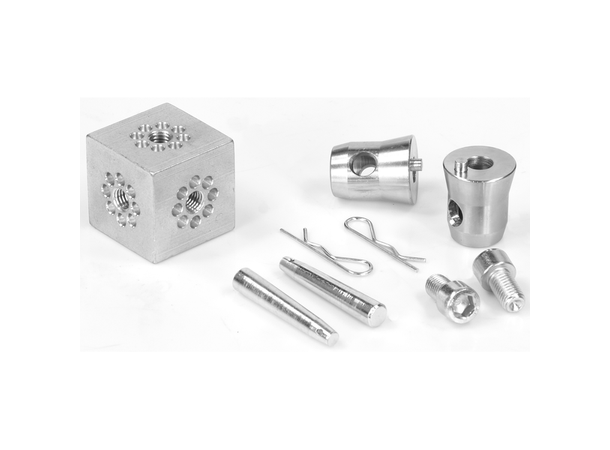 PROTRUSS CUBE3191 koblingskube for Ø50mm 1 stk m/2 x halvegg, 2 x pin m/låsefjær