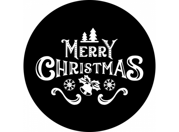 Prolights Gobo xmas Bell Greetings 1 G size,  Black and white