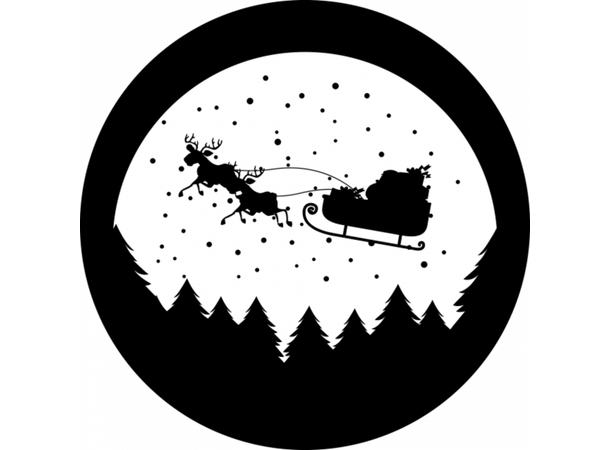 Prolights Gobo xmas Snow Ball G size,  Black and white