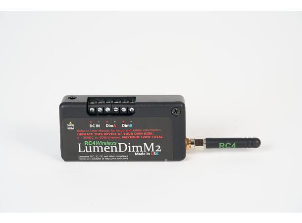 RC4 WIRELESS LUMENDIM M2 Dimmer Mini 2-kanal CRMX Trådløs Dimmer