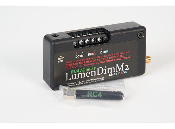 RC4 WIRELESS LUMENDIM M2 Dimmer Mini 2-kanal CRMX Trådløs Dimmer