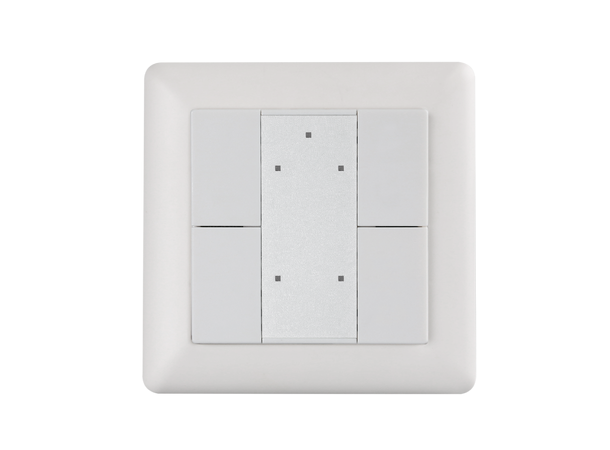 SBL KNX panel med 4 knapper Switch og dim. Glasspanel