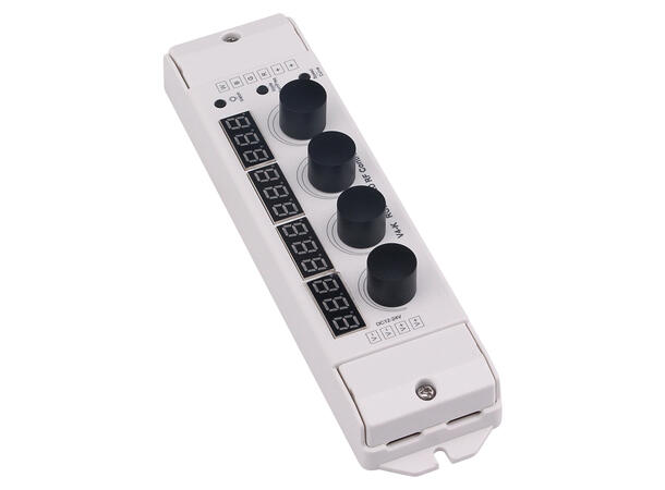 SBL LED driver RGBW, manuell kontroll 2,4GHz, 12-24V inn. Justerbar PWM