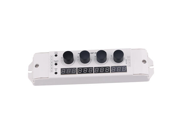 SBL LED driver RGBW, manuell kontroll 2,4GHz, 12-24V inn. Justerbar PWM