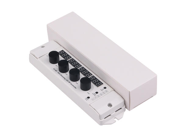 SBL LED driver RGBW, manuell kontroll 2,4GHz, 12-24V inn. Justerbar PWM