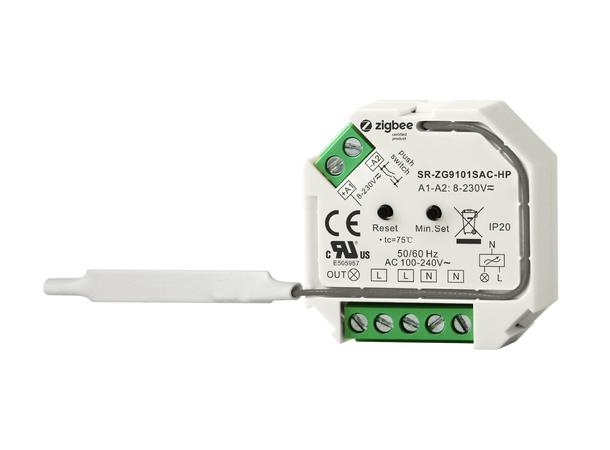 SBL Zigbee Fasedimmer, Push dim Trailing edge