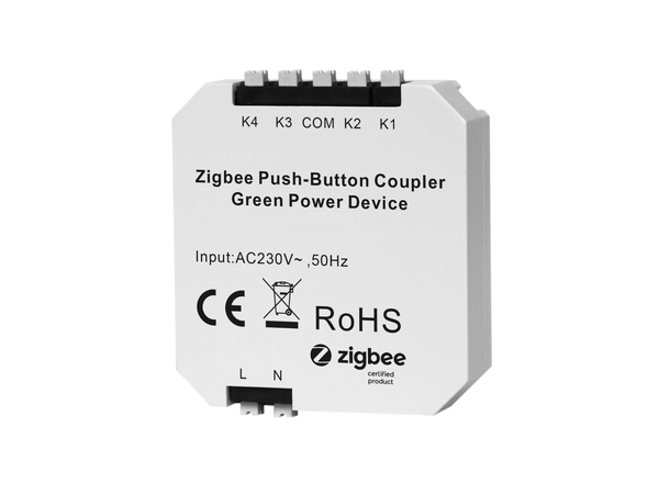 SBL Zigbee Push Button kobler. FOH 110-240VAC