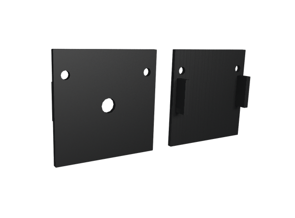 SBL endekappe for 35 x 35 mm Sort. Par