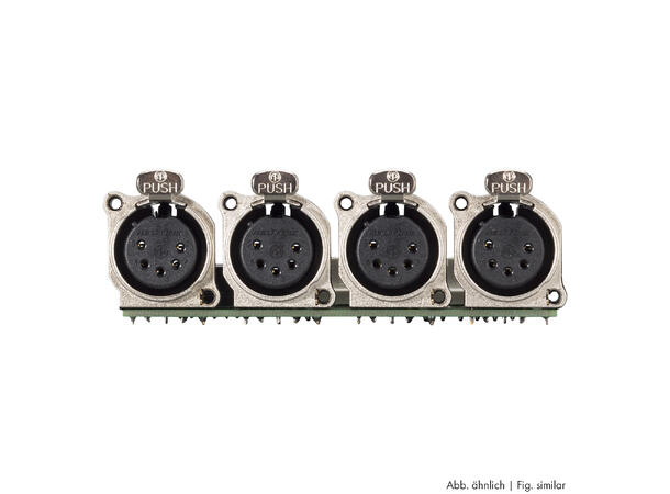 SOMMER SBC13-XB5FL Tilkoblingsmodul 4x XLR5f (B), LSA & multikontakt