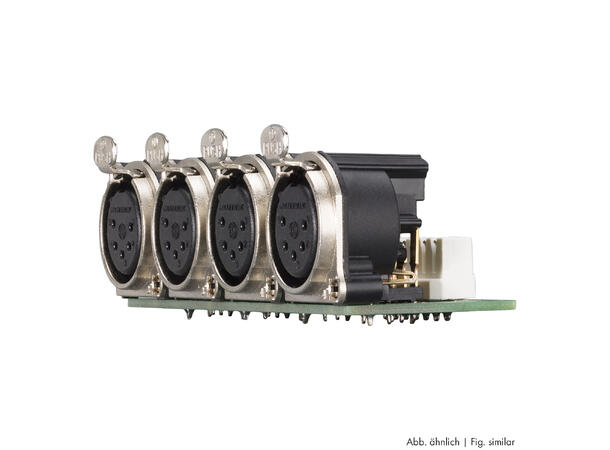 SOMMER SBC13-XB5FL Tilkoblingsmodul 4x XLR5f (B), LSA & multikontakt