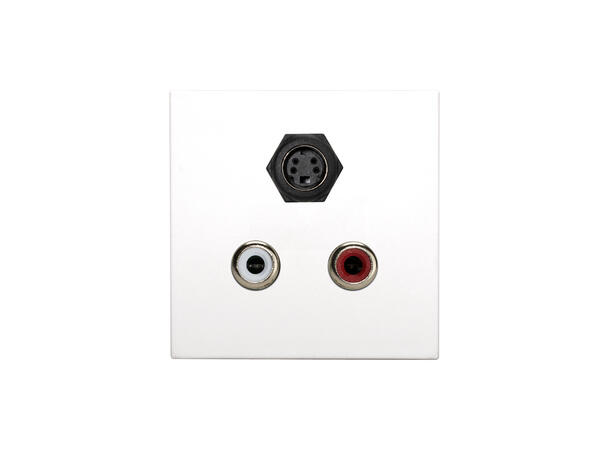SOMMER W45W-3623 SYSWALL45 Modul Hvit. S-Video/RCA. Kabel ut