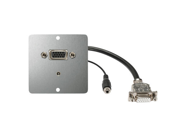 SOMMER W50M-2490 SYSWALL50 Modul Stål. 1 x VGA/VGA, 1 x 3.5mm/3.5mm MJ