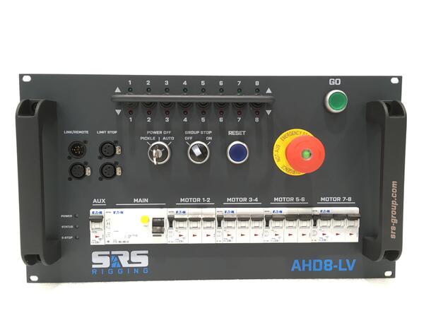 SRS AHD8-LV  motorstyring LVC, 8ch 6U 400V SCT inn,  rekkeklemme+Link 