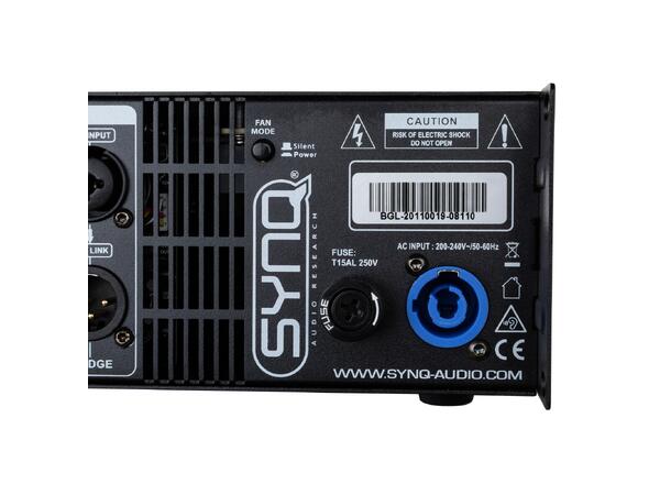 SYNQ SE-1800 Forsterker 2 x 900W @ 4ohm Bridge mode 1800W @ 8ohm