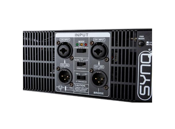 SYNQ SE-1800 Forsterker 2 x 900W @ 4ohm Bridge mode 1800W @ 8ohm