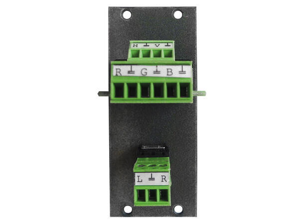 SYSBOXX SYC1-1414 Frontpanel VGA/minijack -> plug-in / skruterminal