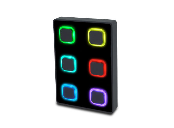 VISUAL PRODUCTIONS B-STATION2 Veggpanel med 6 programmerbare knapper