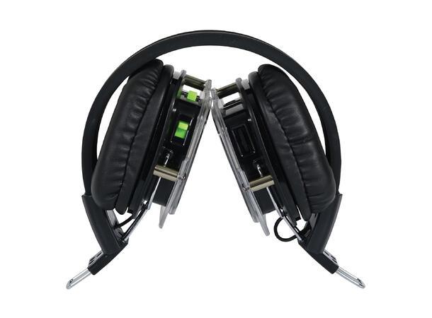WAUDIO SDPRO 3-kanals hodetelefoner For silent disco. 863-865MHz
