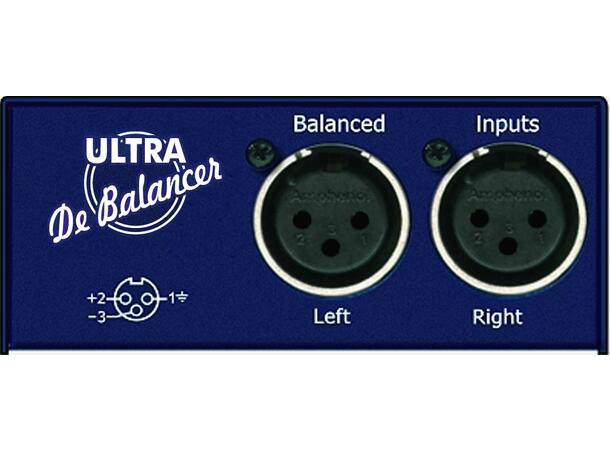 ARX Ultra De Balancer, Stereo XLR inn. Jack, Minijack og RCA ut