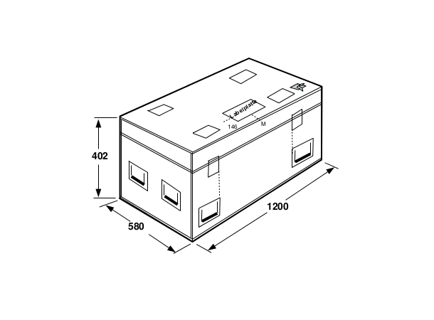 ASTERA Flightcase for 8 x AX10 Robust flightcase fra Amptown