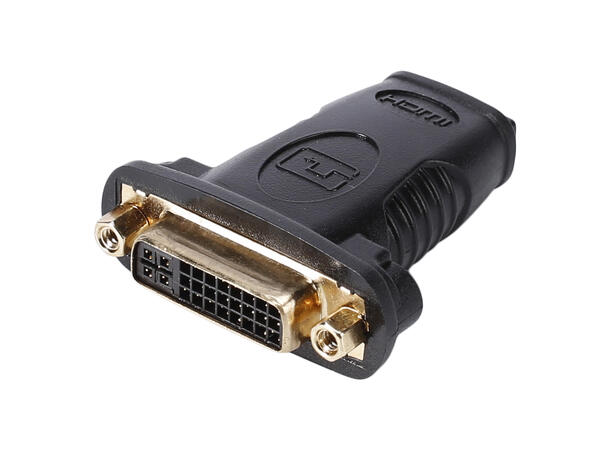 BASIC DVHD-FF DVI Hun til HDMI Hun Sort