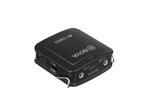 BOYA BY-DM20 dobbel myggmikr. m/mikser Interface for IOS/Android og PC/Mac