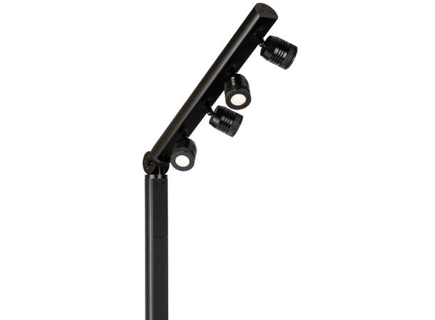 BRITEQ BT-AKKUPOLE 4 x 5W LED spot m/batteridrift