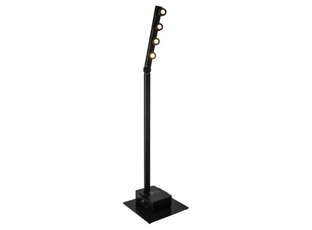 BRITEQ BT-AKKUPOLE 4 x 5W LED spot m/batteridrift