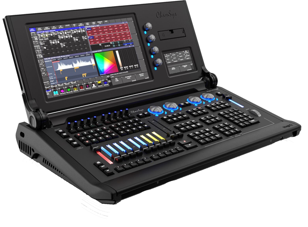 CHAMSYS MagicQ MQ250M Stadium Console 64 Univers, 2 x dim LED console lamp