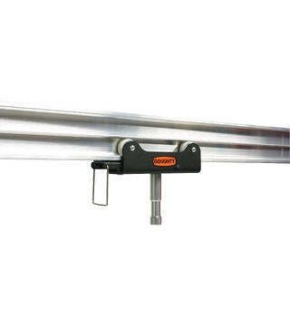 DOUGHTY vogn for studio rail m/16mm han 4 Hjul. SWL 50Kg