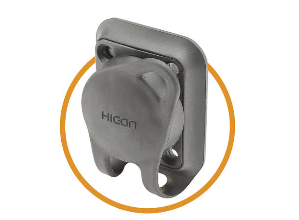HICON HI-X3DF-HD-B 3-pin XLR hun chassis Sort. D-panel, IP54