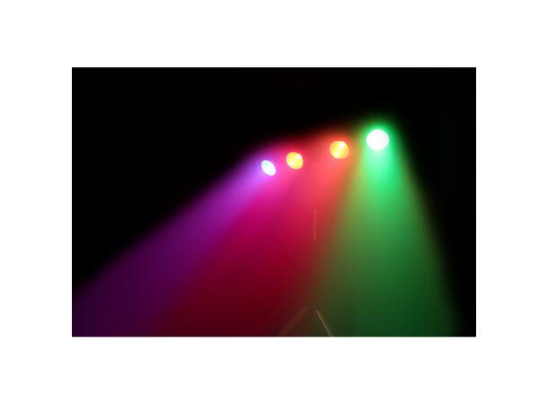 JB SYSTEMS COB-4 Bar 4x36W lyspakke Ink. IR fjernkontroll, bag, 3pin DMX