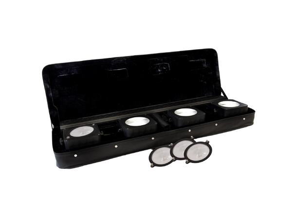 JB SYSTEMS COB-4 Bar 4x36W lyspakke Ink. IR fjernkontroll, bag, 3pin DMX