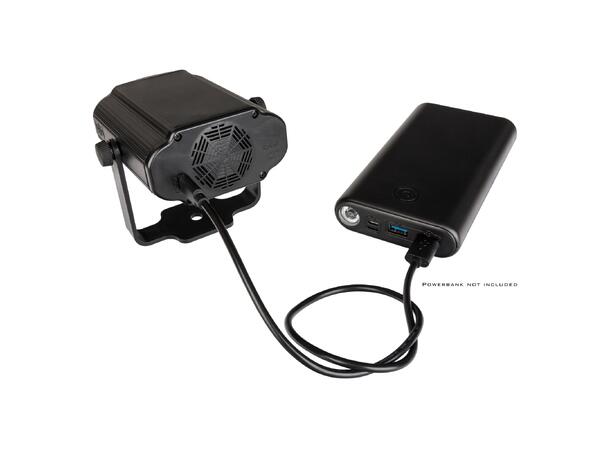 JB SYSTEMS USB LASER Grønn + Rød 30mW grønn + 80mW rød. USB-C inn