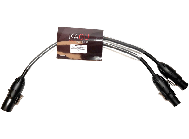 KAGU True1 Y-Split 1 inn 2 ut 0.5m, 3 x 1,5mm2, REAN by Neutrik