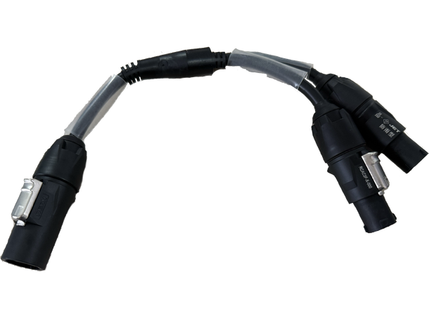KAGU True1 Y-Split 1 inn 2 ut 0.5m, 3 x 1,5mm2, REAN by Neutrik