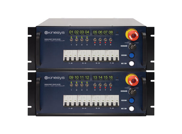 KINESYS Digihoist DC Motorstyring 32A - 8 Channel - 2x Soca 19, 1x 32A CEE