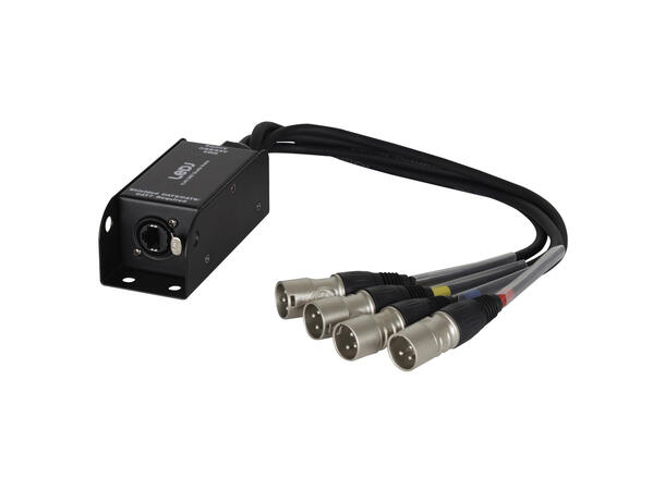 LEDJ DMX adapter Ethercon/4 x XLR han 3p Neutrik Ethercon