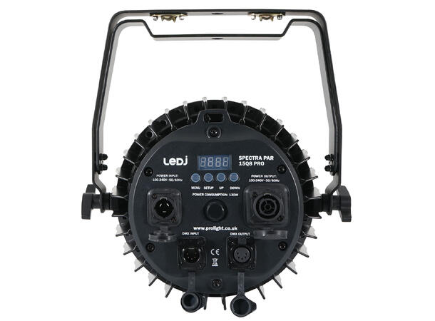 LEDJ Spectra Par 15Q8 PRO LED Par, IP65 15 x 8W RGBW LED, 20°,