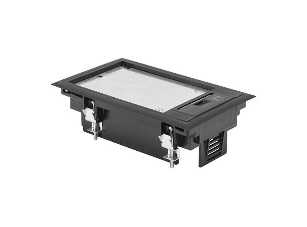OBO BETTERMANN GES2-SW Gulvbrønn Sort. Passer SYSFLOOR-03 og GB