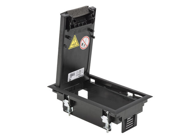 OBO BETTERMANN GES2-SW Gulvbrønn Sort. Passer SYSFLOOR-03 og GB