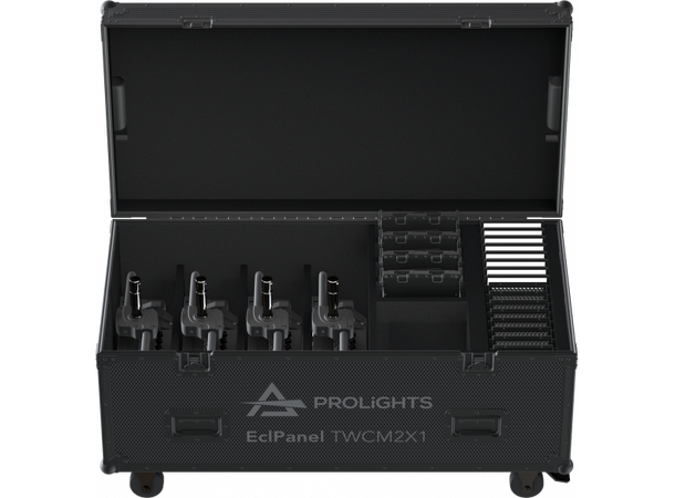 PROLIGHTS FCLPANELM2X14U Flightcase Plass til 4 x ECLPANELTWCM2X1