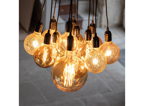 PROLITE LED filament pære E27, 4W Smoked 2200K. Dimbar