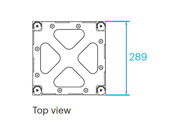 PROLYTE BOX-30V Boxcorner HD Platehjørne, Alu, U/Koblinger