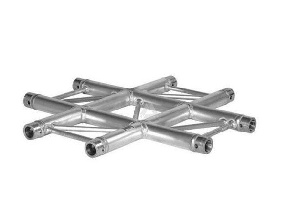 PROLYTE H40L-C016F Stige hjørne 4-Veis Kryss, Alu, Ø48x3mm , Liggende