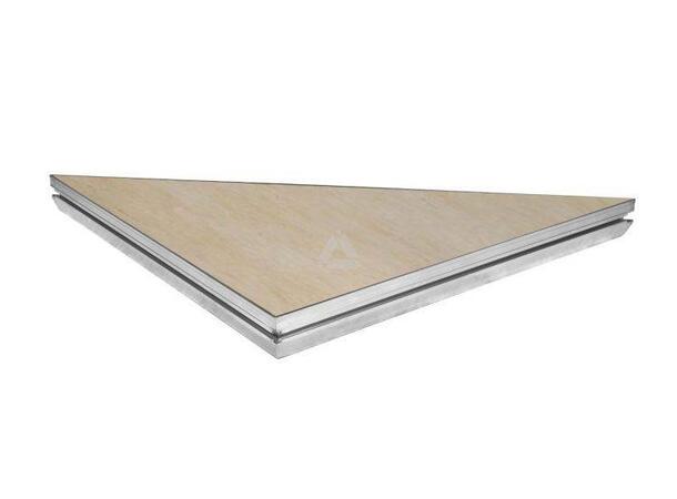PROLYTE SM-D StageDex Basic scenepodie Trekant, 1x2M, Trehvit, Ubehandlet