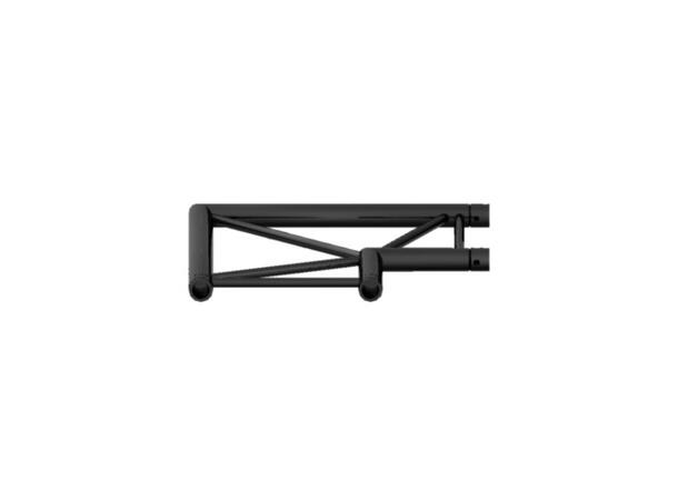 PROLYTE X30L-C003F Stige hjørne 2-Veis 90°, Sort, Ø51x2mm, Liggende