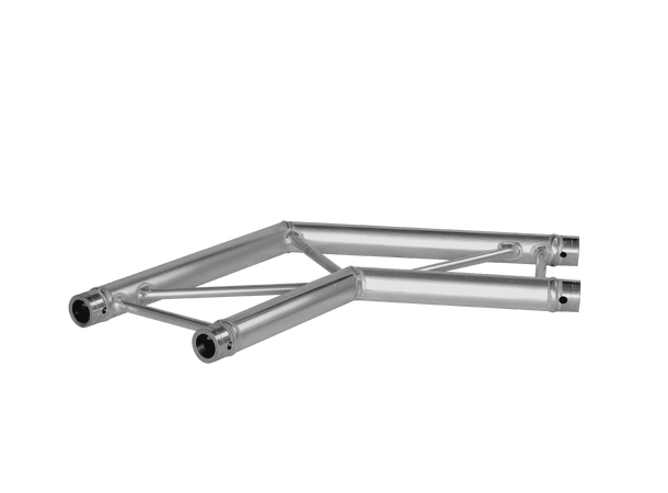 PROLYTE X30L-C004F Stige hjørne 2-Veis 120°, Alu, Ø51x2mm, Liggende
