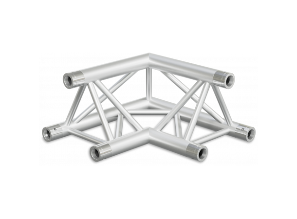 PROTRUSS ST30L2045U 2-veis hjørne, 90° Alu. Ø50x2mm rør. Koblingskit inkludert